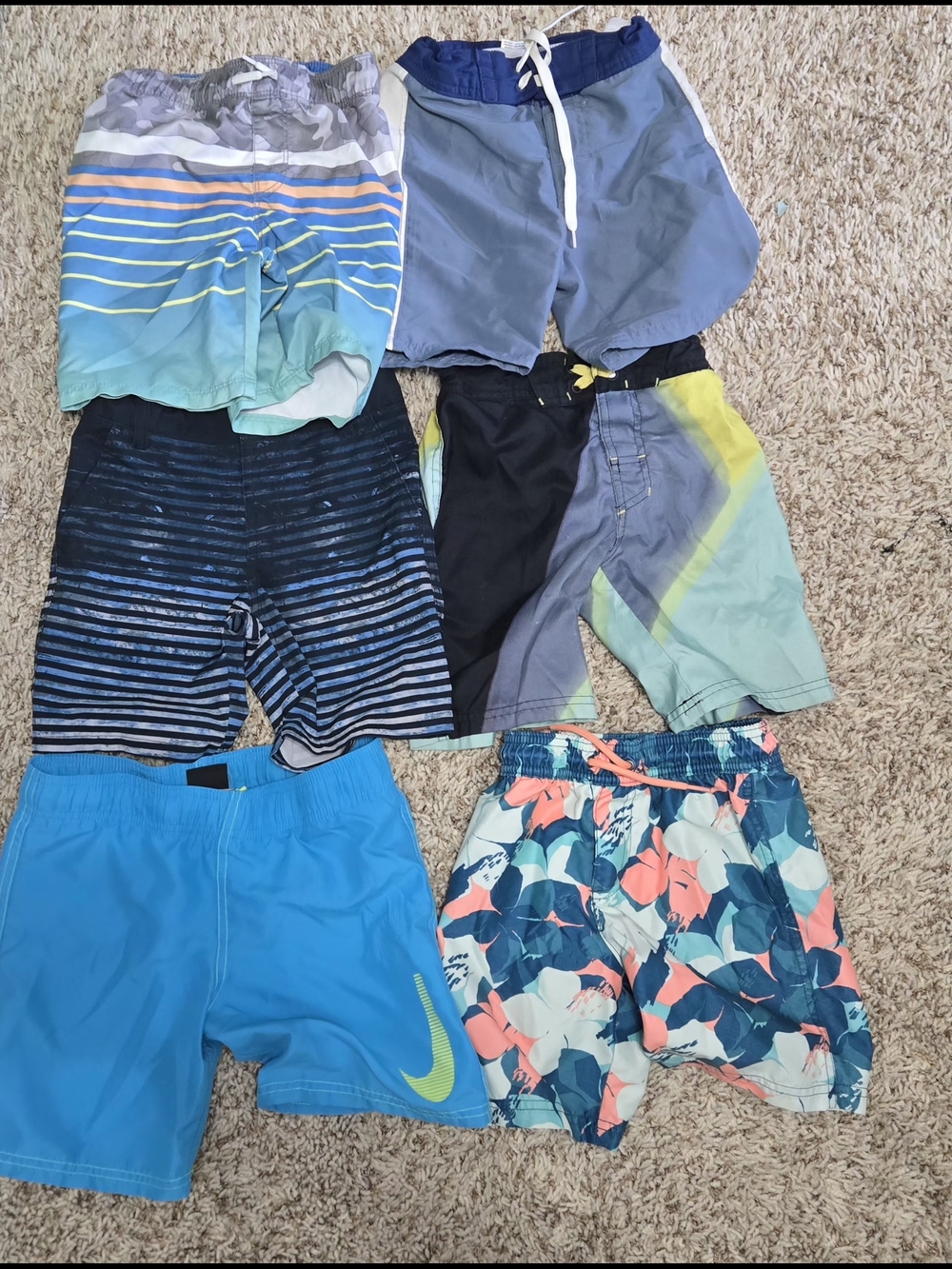 Kids Blue Nike Swim Shorts